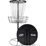 MVP Disc Sports Black Hole Lite Disc Golf Basket with Transit Bag