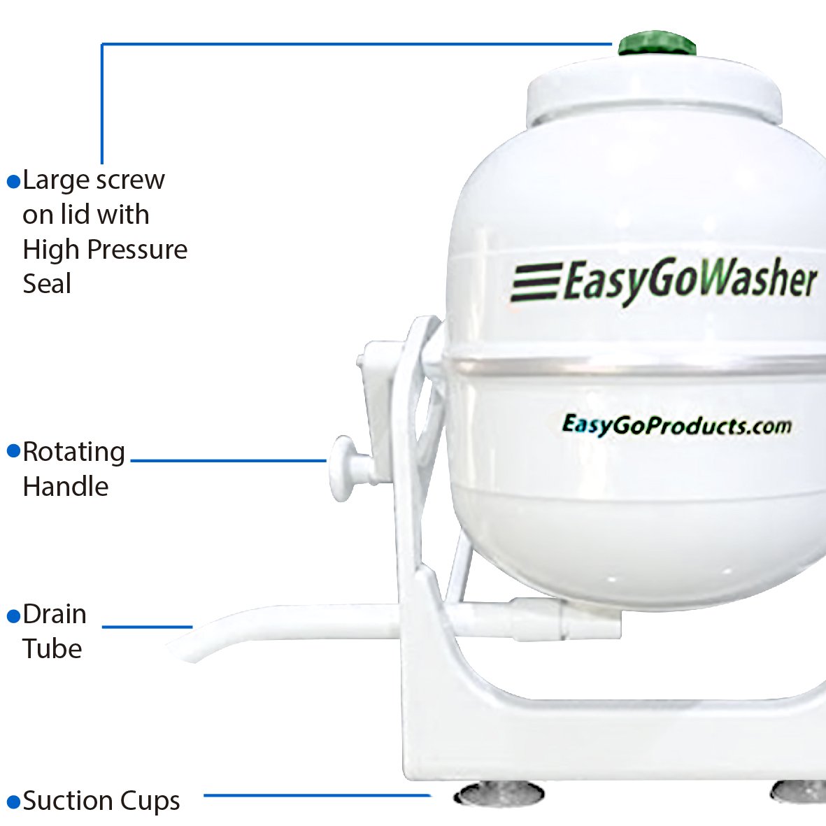 EasyGo Washer Manual Clothes Washer Mobile Hand Powered Portable Washing eBay