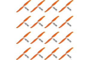 MECCANIXITY 6035 Propellers 6x3.5 Prop 2-Vane Fixed-Wing Orange Replacement Props with Adapter Rings for Airplane RC Plane, P