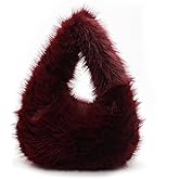 Tarvione Fur Purse Plush Hobo Bag Furry Bag Cute Fluffy Handbag Fuzzy Soft Underarm Shoulder Bags Gifts for Women