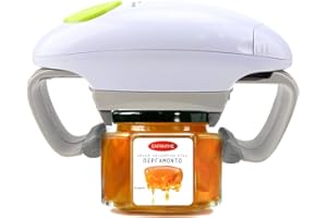 Electric Jar Opener, Kitchen Gadget Strong Tough Automatic Jar Opener For New Sealed Jars,The Hands Free Jar Opener with Less