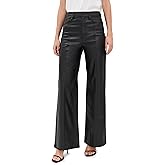 DAZE Women's Far Out Faux Leather Pants with Seaming