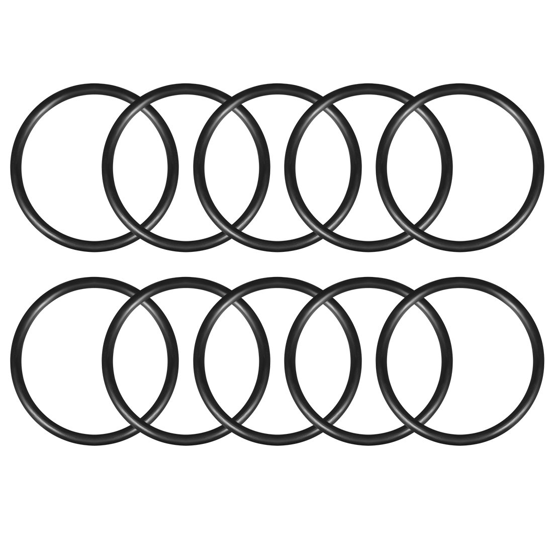 sourcingmap Nitrile Rubber O-Rings 70mm OD 60mm ID 5mm Width, Metric Sealing Gasket for Automotive Machine Plumbing, Pack of 10