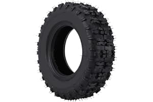 Luocute 4.10-6 Tubeless Tire, Non Slip Snow Blower Tire for Go Kart ATV Quad
