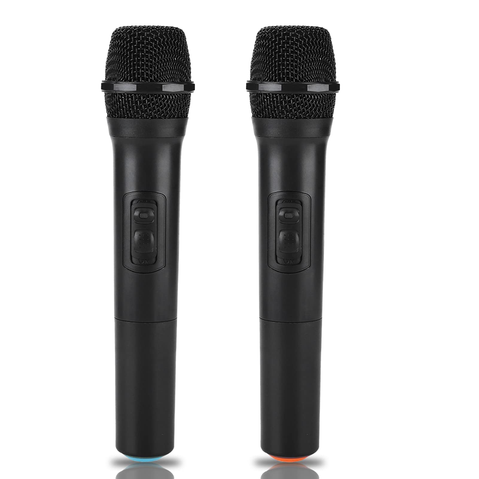 Fockety cigemay Wireless Microphone Combination 2 Universal VHF Holding Microphones with Receiver Wireless Karaoke Microphone for Singing KTV Party Speech