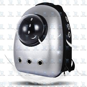 The DDS Store Pet Portable Carrier Space Capsule Backpack, Pet Bubble Traveler Knapsack Multiple Air Vents Waterproof Lightweight Handbag for Cats Small Dogs & Petite Animals
