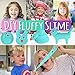 sloueasy Rose Red Flamingo Fluffy Slime with Foam Beads, Non-Sticky Floam Slime Stress Relief Toy Scented DIY Putty Sludge Toy for Girls and Boys 7oz