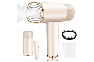 1500W Portable Steamer for Clothes - Foldable Compact Travel Steamer with 168ml Tank, Small Handheld Garment Steamers Iron wi