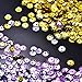 HESTYA 30 Colors Loose Sequins Cup Sequin Crafts Iridescent Spangles for DIY Making, 6 mm, 150 Gram
