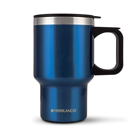 Freelance Stainless Steel Mug, 400ml, Blue