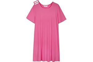 AVIIER 100% Cotton Hospital Gowns for Women Open Back Tear Away Post Shoulder Surgery Dress Adaptive Clothing Nightgowns