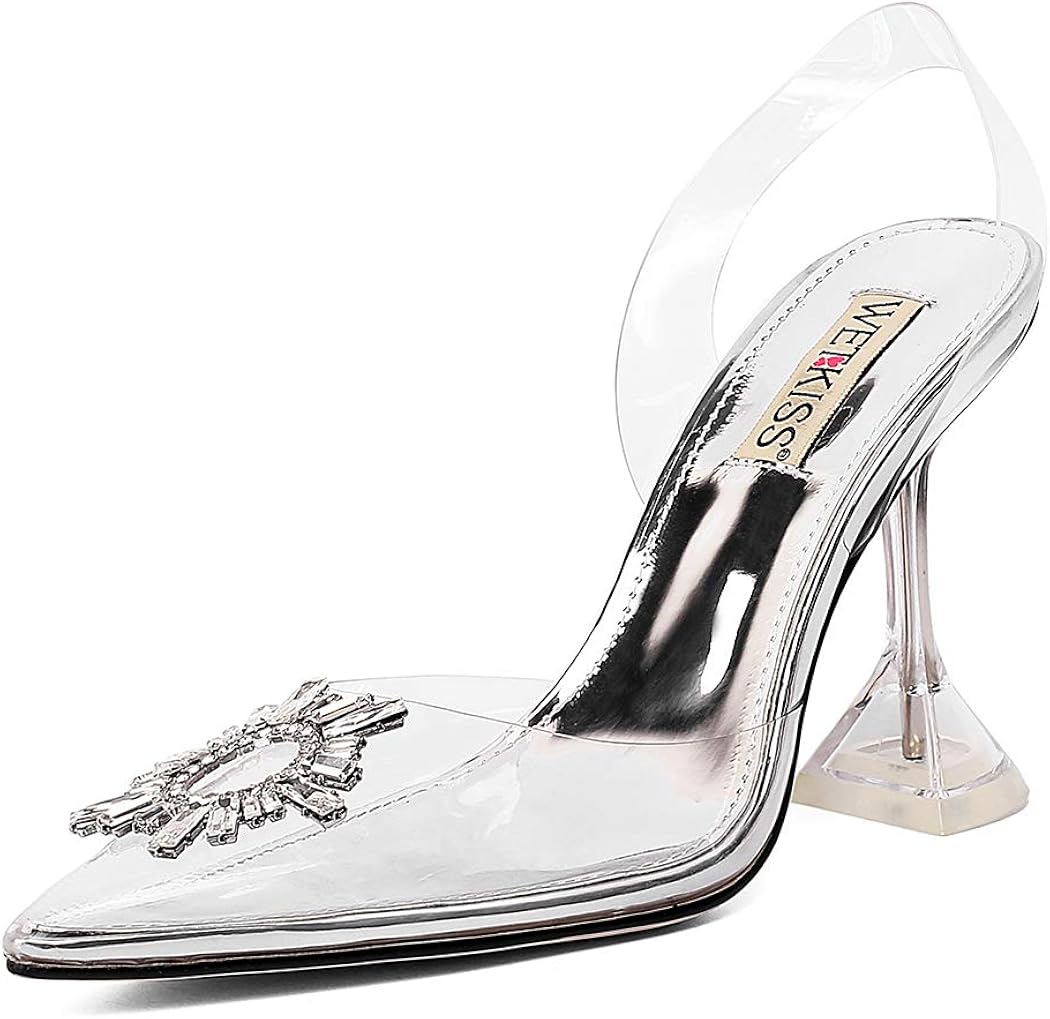 Women transparent heels Clearance