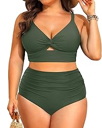 Daci Plus Size Two Piece Swimsuits - Women High