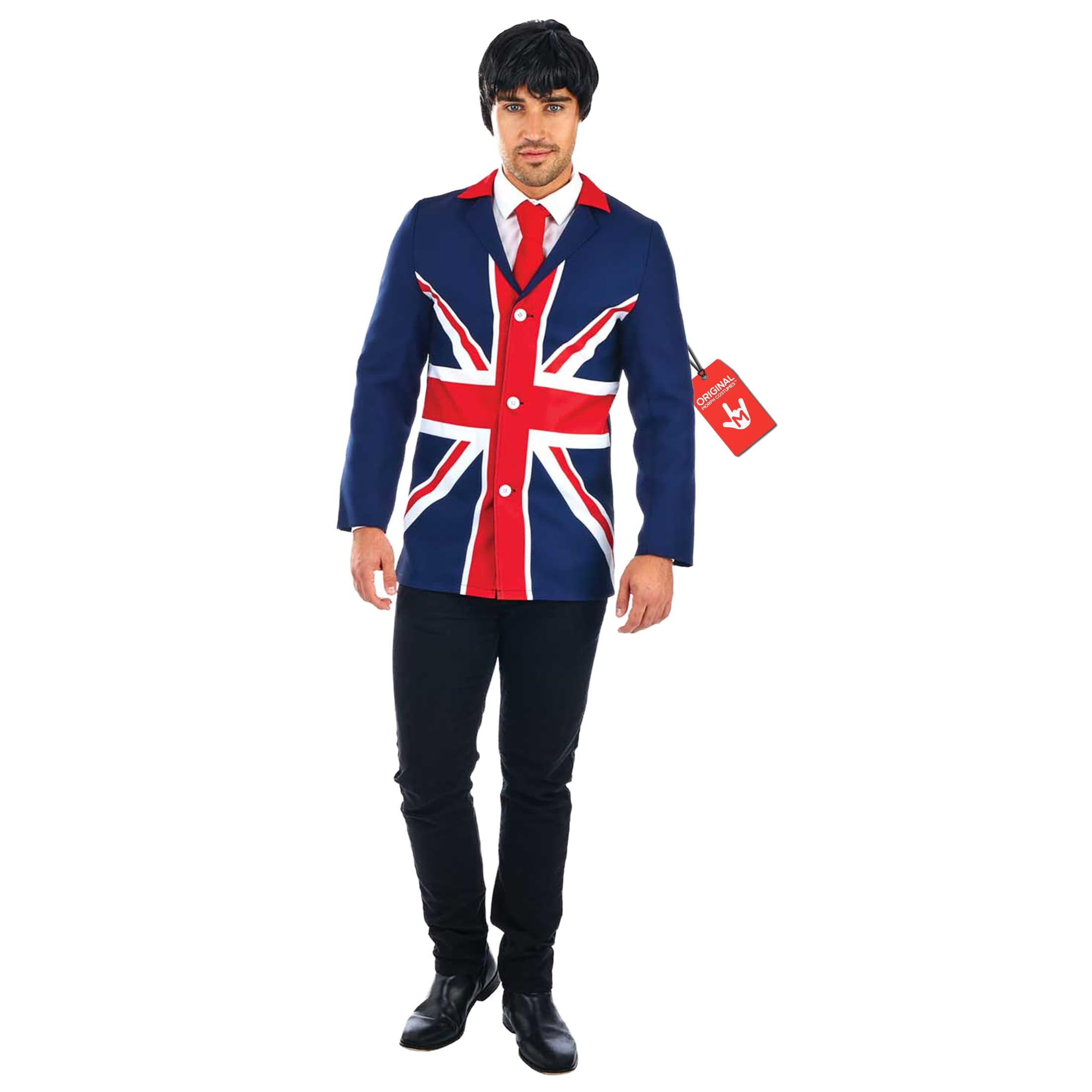 Fun Shack 60s Mod Fancy Dress Men Halloween Costumes for Men Adult Medium