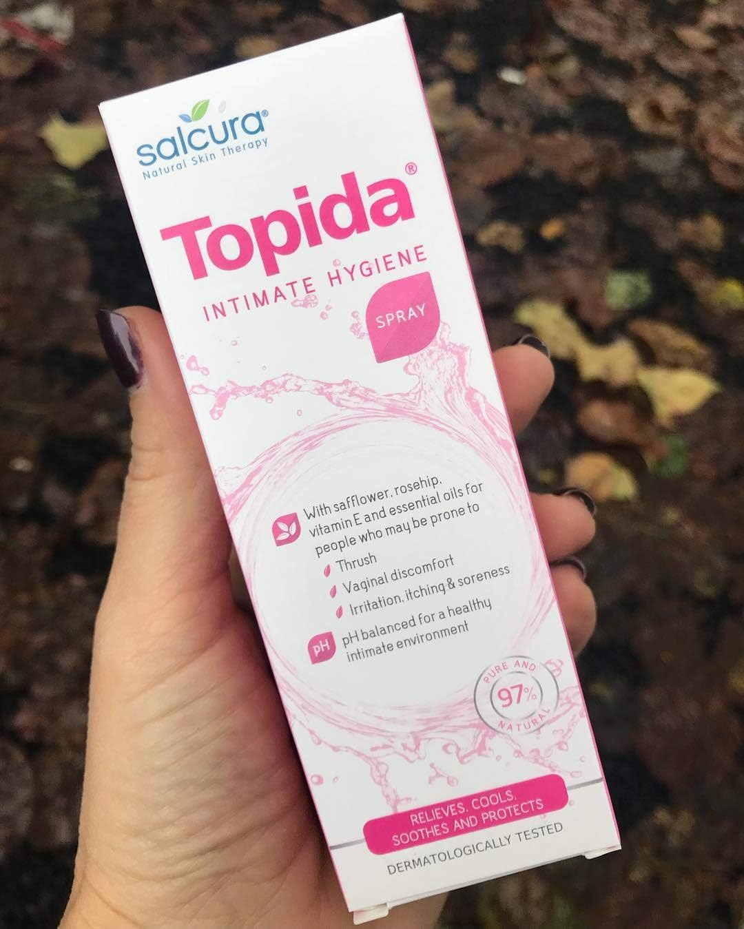 Salcura Natural Skin Therapy, Topida Essential Oil Intimate Hygiene Spray Contains, Safflower, Rosehip - Image 4
