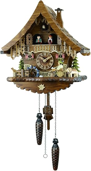Amazon Co Jp New Movement With A Volume Adjustment Quartz Cuckoo Clock Cuckoo Clock German Forest Clock Cabin Lumberjack Of Rest 471qmt Wrist Watches