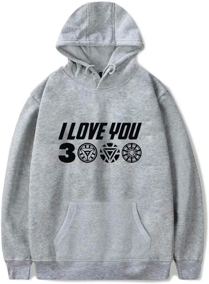 I Love You 3000 Hoodie Superhero Casual Fashion Sweatshirt Movie Enthusiast Hooded Sweater with Pocket Unisex