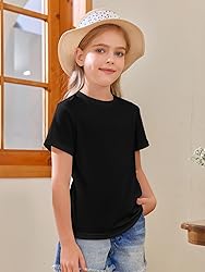 Girls Short Sleeve T Shirts Kids Summer Tops