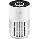 FancyBark Air Purifiers for Home Bedroom Up to 1250 Ft², H14 True HEPA Room Air Purifiers for Bedroom With Sleep Mode Light Mode & Aroma Function Air Cleaner Smoke Odor Dust Pollen Pet Dander (White)