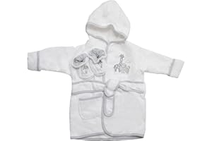 Spasilk 100% Cotton Hooded Terry Bathrobe with Booties Baby One Size Gifts — Shower