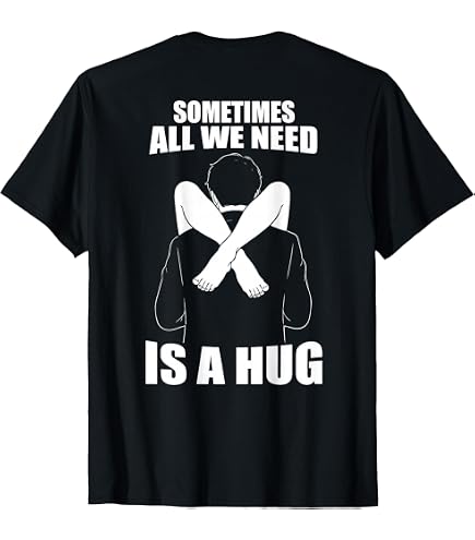 HUG ME. Tシャツ ブラック XLサイズ Amazon.com: Hug me T-Shirt, Men's Big and Tall, Asphalt Grey, 2X