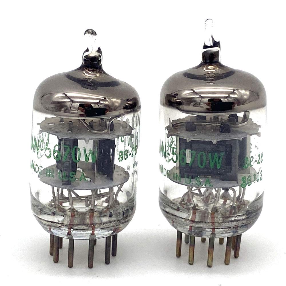 DollaTek 2Pcs GE5670 tube instead of 6N3 6H3n 2C51 black screen ring