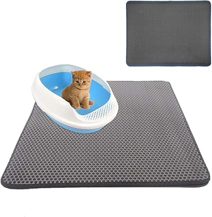 Lffopt Tapis Chat Tapis De Litiere Chat Gris Litiere Pour Chat Tapis Grand Litiere Pour Chat Catcher Tapis Litiere Pour Chat Tapis Lavable Litiere Tapis Gray 55 75cm Amazon Fr Cuisine Maison