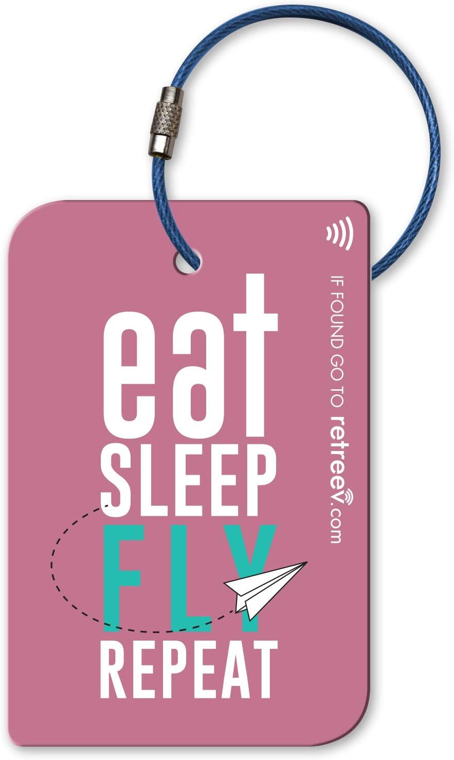 retreev Smart Luggage Tag | NFC Web Enabled Luggage Tags for Your Bag | Smart Baggage Labels for Tracking Your Belongings -EatSleepFlyRepeat