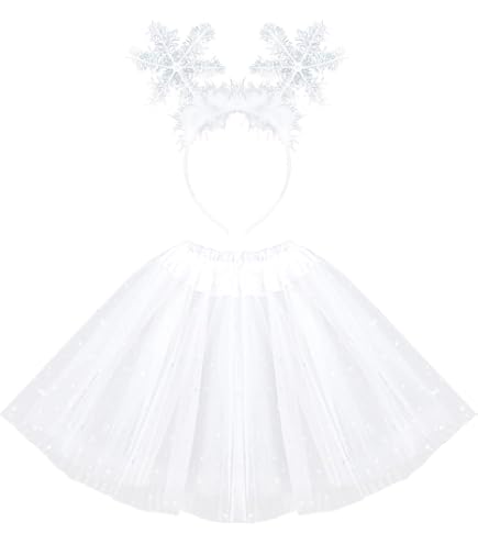 Amazon.com: Christmas White Tutu for Girls 3 Layered Princess