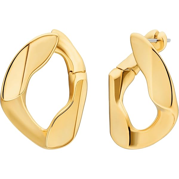 Amazon.com: Michael Kors Gold Tone Logo Pave Stud Earrings