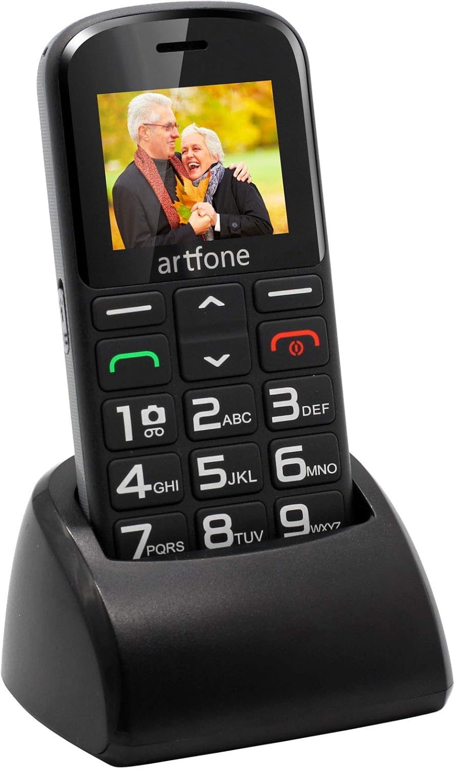 artfone Big Button Mobile Phone for Elderly, CS182 Upgraded GSM Mobile Phone With SOS Button, Talking Number and Torch