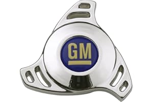 Proform 141-332 Chrome Air Cleaner Wing Nut with Small Hi-Tech GM Logo for 1/4-20" Thread