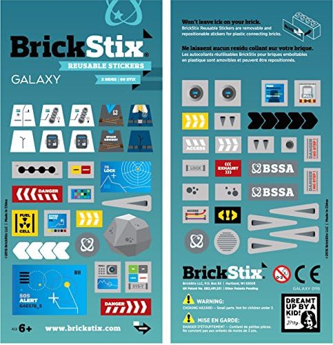BrickStix Galaxy Reusable Stickers