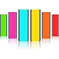 Zonon 6 Pieces Guided Reading Highlight Strips Colored Overlay Highlight Bookmarks of Small Paragraph Size Tracking Rulers Dyslexia Tools for Kids Teacher Supply