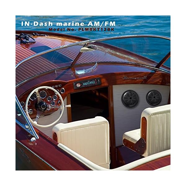 Pyle-In-Dash-Marine-AMFM-PLL-Tuning-Radio-with-USBSDMMC-Reader