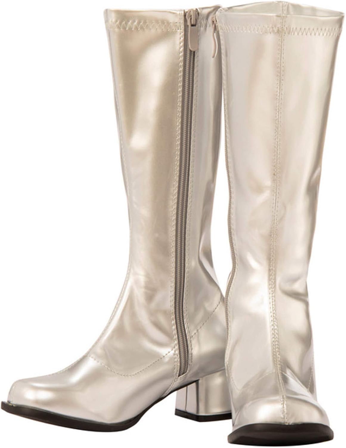 gogo boots silver