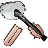 Peeps Lens Cleaner, Glasses Cleaning Tool, Rose Gold, 1 Count | With Brush, Portable &amp; Reusable, Safe &amp; Effective Carbon Microfiber, Leaves No Dust or Fingerprints, Streak Free