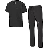Natural Uniforms Mens Stretch Multi-Pocket Cargo Scrub Set