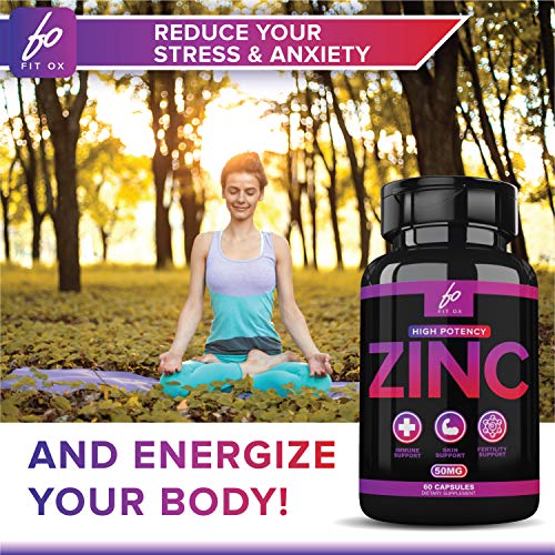 (50mg) Zinc Oxide Citrate Supplement Vitamin for Adults Kids Men Women