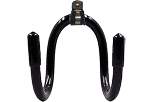 AUXPHOME Flexible Adjustable W Rack,Multifunction Wall Mount Display Stand,Multipurpose Holder Hooks,Universal Organizer Storage Clips,Wall Hanger for Skateboard,Headset,Sword, Hat,Helmet,Coat,etc - 2 Pack