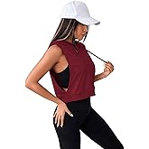 SweatyRocks Women's Sleeveless Workout Top Gym Activewear Crop Tank Top Open Side Shirt for Athletic Exercise Running