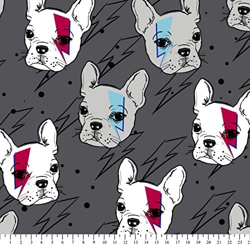 French Bulldog Fleece Throw Blanket with Finished Edges