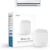 Breez Lite Smart AC Controller for Mini-Split, Window, Portable ACS (White) | WiFi Controller, Alexa, Google, Siri Shortcuts, SmartThings, IFTTT, Free App, NO Subscriptions | Schedules, Geofencing, Comfy