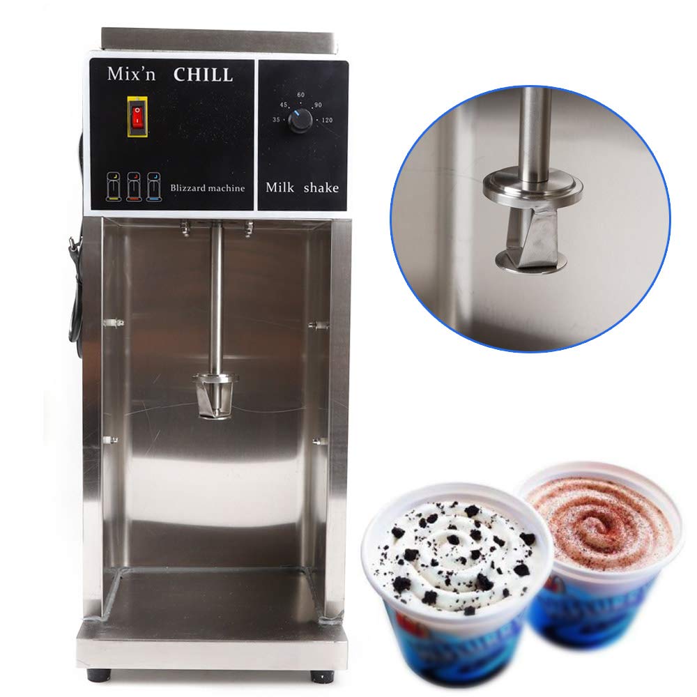 Ice Cream Mixer Machine 110V 350W Electric Auto Bli-zzard Mc-flurry Shaker Blender Mixer for Commercial