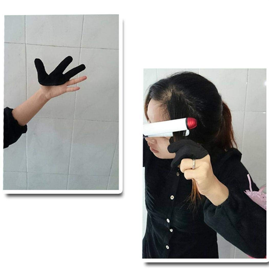 Dickin Hairdressing Three Finger Glove Black Heat Resistant Finger Glove Styling Tools Styling Treatments