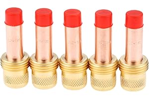 Mtsooning 5PCS 45V27 1/8"&3.2mm Gas Lens Collet Body for WP-17/18/26 Series TIG Welding Torch