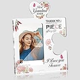 Grandma Gifts from Grandkids 4x6 Picture Frame, Grandmother Puzzle Photo Frame Appreciation Gifts for Grandma Birthday Christmas Thanksgiving