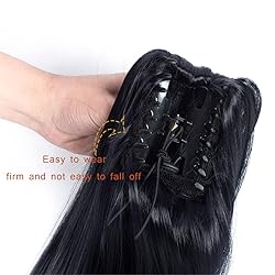 22 Inch Long Wavy Hair Ponytail Synthetic Wrap On