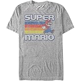 Nintendo Mens Super Mario Running Retro Stripe