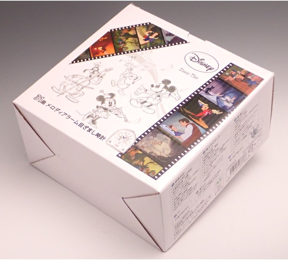 Amazon Co Jp Seiko Clock セイコークロック Disneyメロディ目覚まし時計 銀色 Fd464s ホーム キッチン